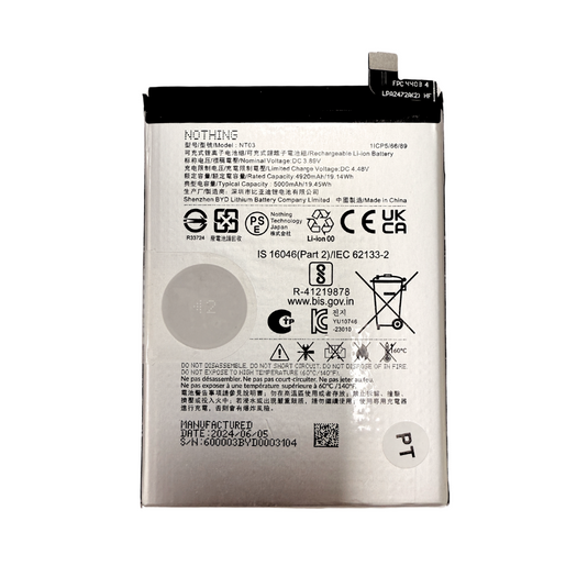 [NT03] Nothing Phone (2a) / Phone (2a) Plus / CMF Phone 1 - Replacement Battery