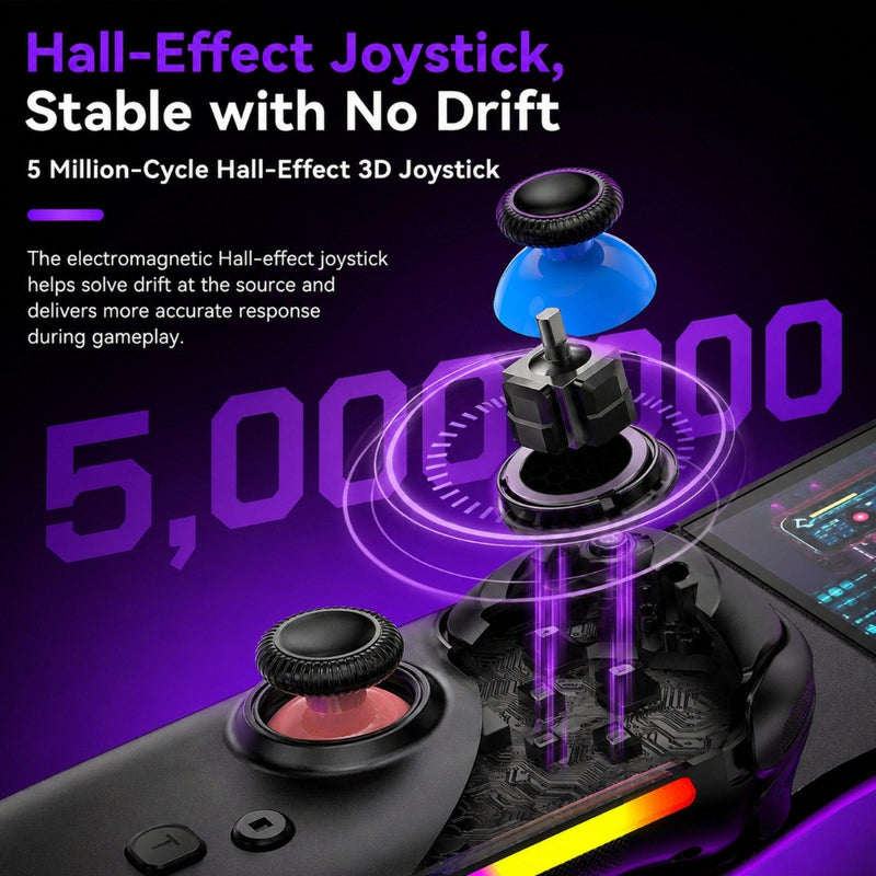 Chargez l'image dans la visionneuse de la galerie, Nintendo Switch 2 Left + Right Magnetic Controllers 9-Axis RGB Motion-Sensing Hall-Effect Joystick With Bluetooth 5.4 Wake-Up and Burst Fire Functionality
