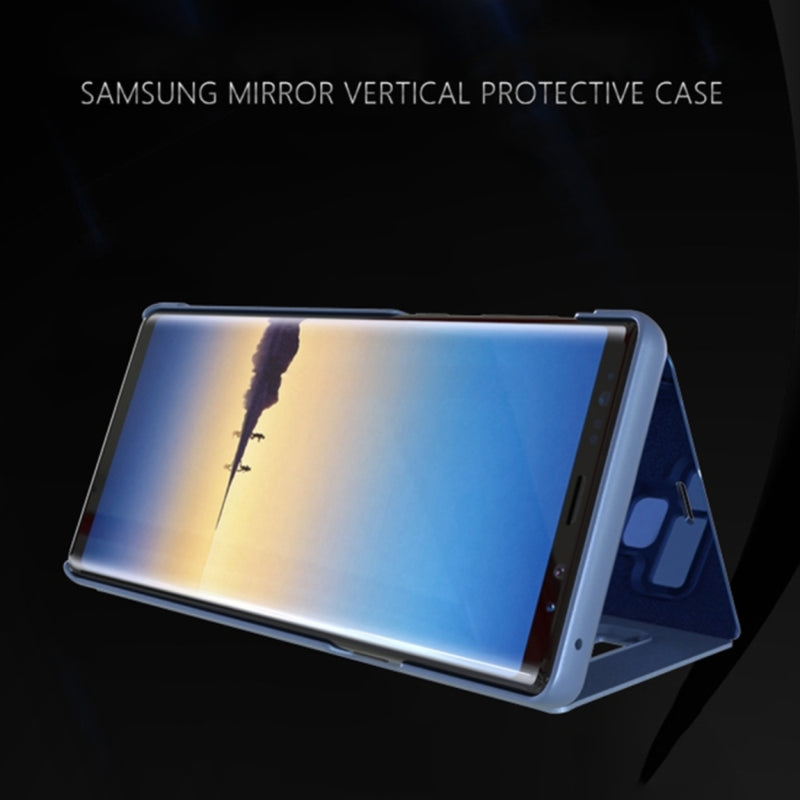 Load image into Gallery viewer, Samsung Galaxy Note 9 (SM-N960) - Mirror Clear View Horizontal Flip PU Leather Case
