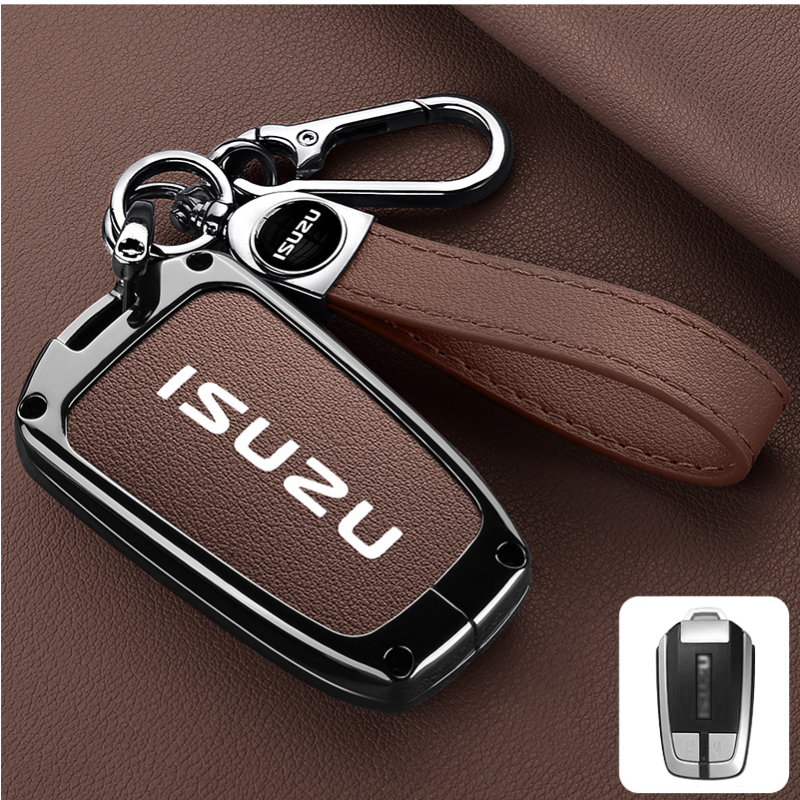 Cargue la imagen en el visor de la galería, Isuzu Aluminum Alloy Shockproof Car Key Case Cover for D-Max, MU-X, Lingtuo, Ruimai
