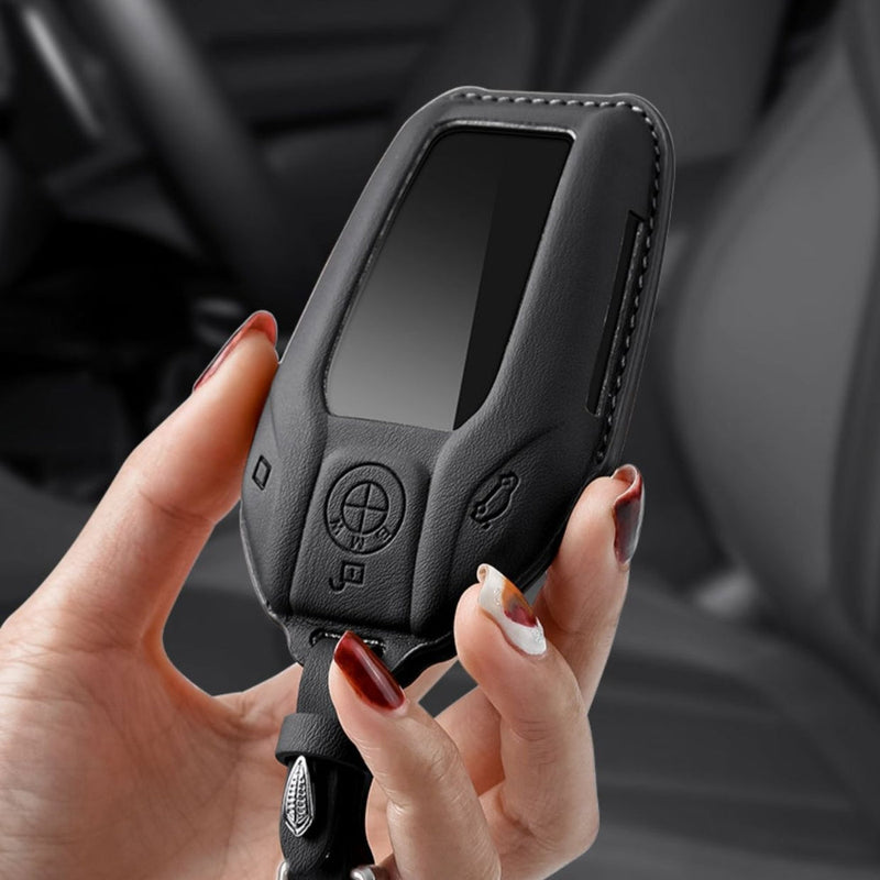 Load image into Gallery viewer, BMW Leather Car Key Fob Case Cover For 1, 2, 3, 5, 7 Series, X1, X3, X5, X6, X7, ix1, ix40, ix50, i8
