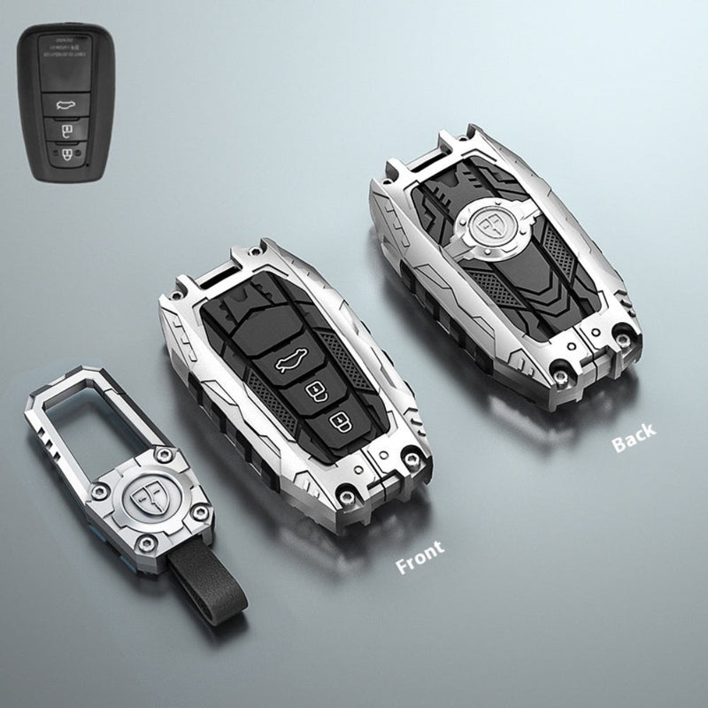 Load image into Gallery viewer, Toyota Heavy-Duty Mecha Car Key Fob Case Cover For Venza, RAV4 Prime, Land Cruiser, Fortuner, Grand Highlander, Corolla Cross, Hilux

