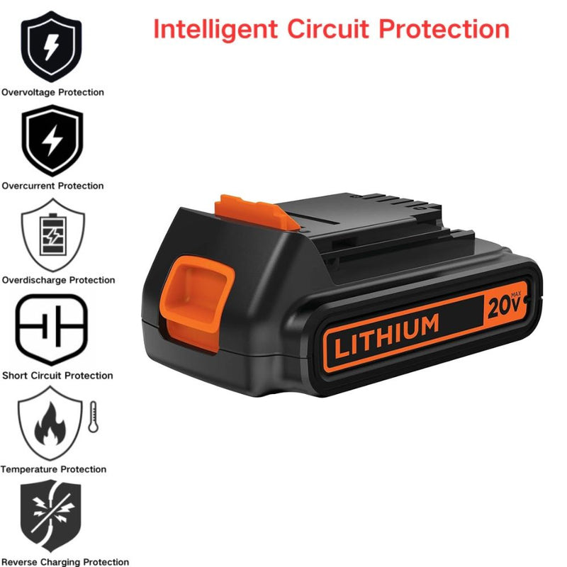 Load image into Gallery viewer, [LBXR20] Black &amp; Decker LST220 / BDCCS20B (20V) - Replacement Electrical Tool Li-ion Battery - Polar Tech Australia
