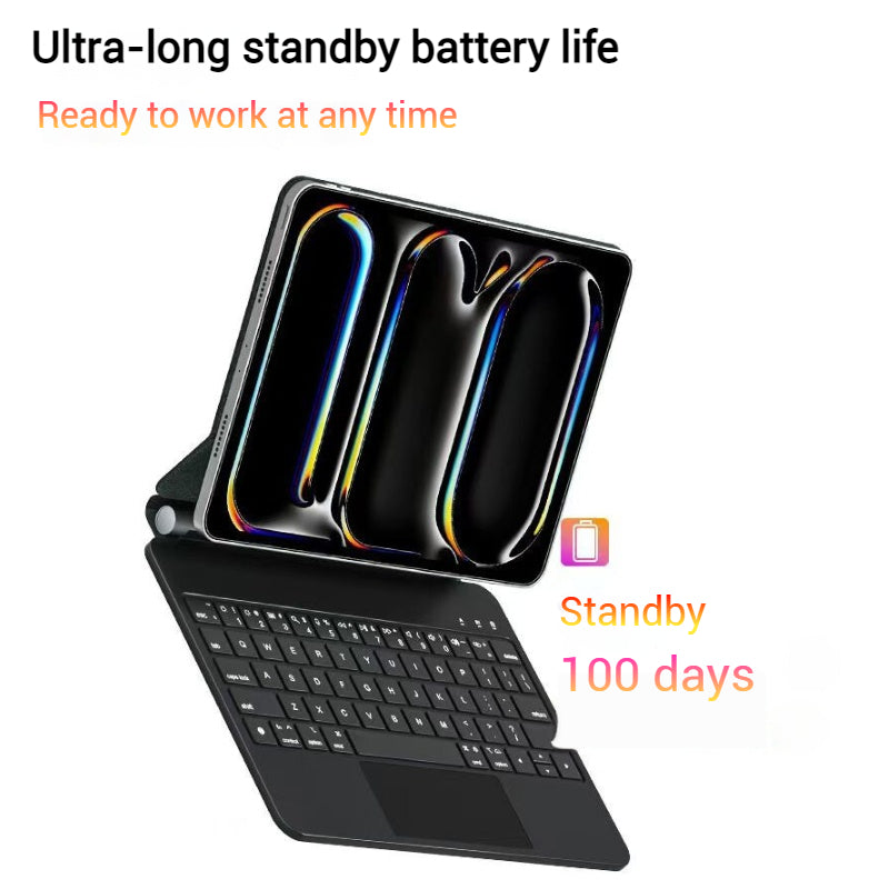 Chargez l&#39;image dans la visionneuse de la galerie, [With Touchpad][Magic Keybord] Apple iPad Pro 13-inch 7th Gen (2024) Smart Multi-Touch Trackpad Magnetic Wireless Keyboard Case With RGB Backlit - Polar Tech Australia
