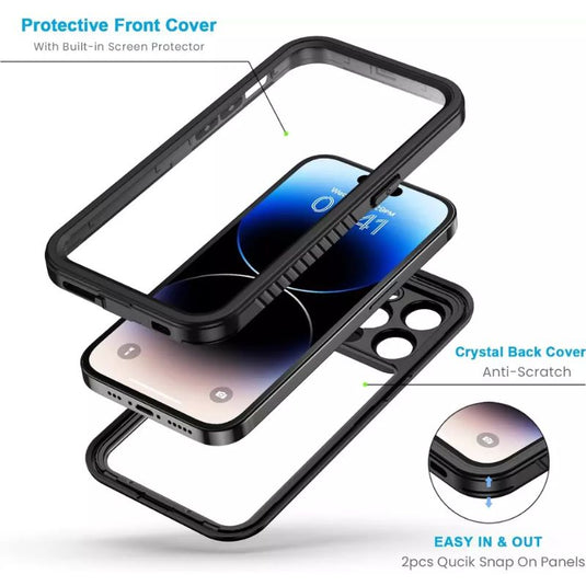 [FS Series] Apple iPhone 14 Pro / 14 Pro Max - Redpepper Full Covered Waterproof Heavy Duty Tough Armor Case - Polar Tech Australia