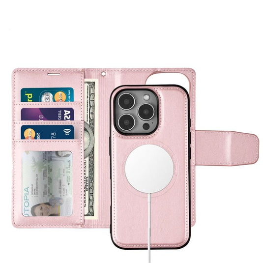[2 in 1 Detachable][MagSafe Compatible] Apple iPhone 17/Air/Pro/Max Hanman Flip Wallet Leather Case - i-Station Mobile Phone & Electronic Device Repair and Accessories
