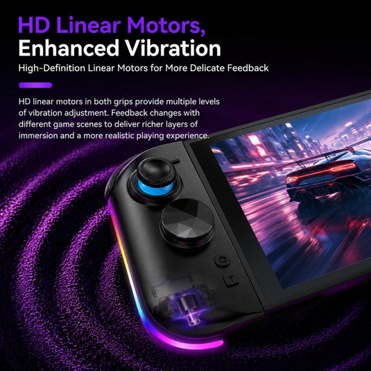 Nintendo Switch 2 Left + Right Magnetic Controllers 9-Axis RGB Motion-Sensing Hall-Effect Joystick With Bluetooth 5.4 Wake-Up and Burst Fire Functionality