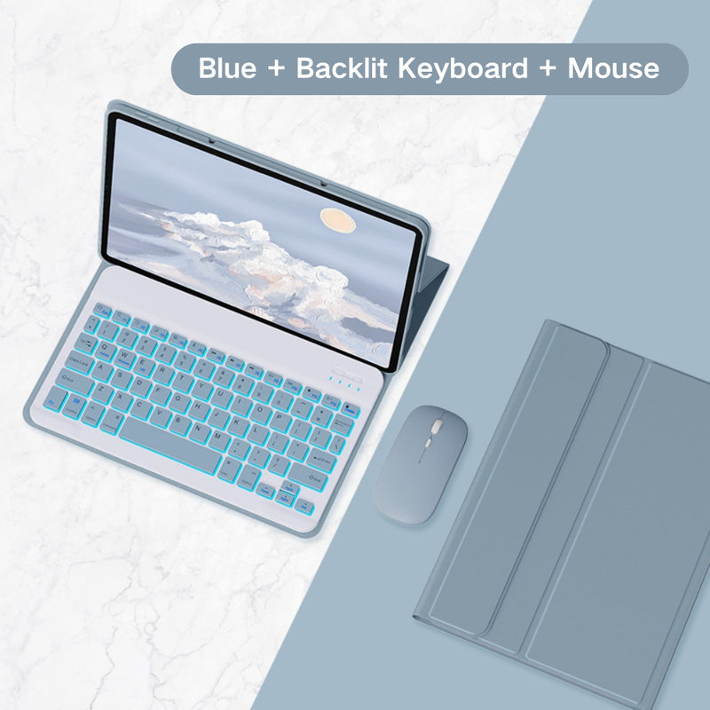 Cargue la imagen en el visor de la galería, Lenovo Tab M11 11.0&quot; 2024 (TB-330XU/330FU) - Detachable Magnetic Bluetooth Keyboard Case With Backlight and Mouse - Polar Tech Australia
