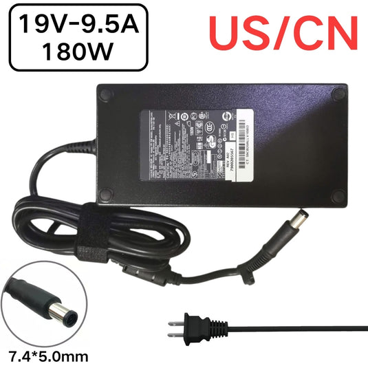 [19V-9.5A/180W][7.4x5.0] HP Z2 G9 Mini Workstation Desktop Laptop AC Power Supply Adapter Charger