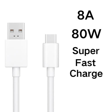 Genuine OPPO Find X7 / X7 Pro / X8 / X8 Pro / X9 /X9 Pro 80W 8A SuperVOOC Super Fast Type-C USB-C Charging Data Cable - Polar Tech Australia