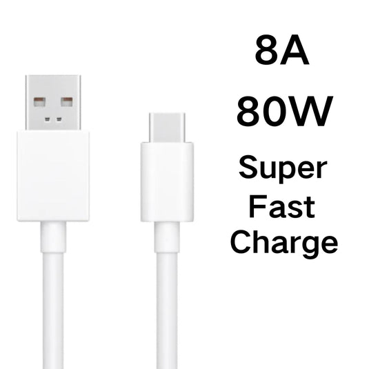 Genuine OPPO Find X7 / X7 Pro / X8 / X8 Pro / X9 /X9 Pro 80W 8A SuperVOOC Super Fast Type-C USB-C Charging Data Cable - Polar Tech Australia