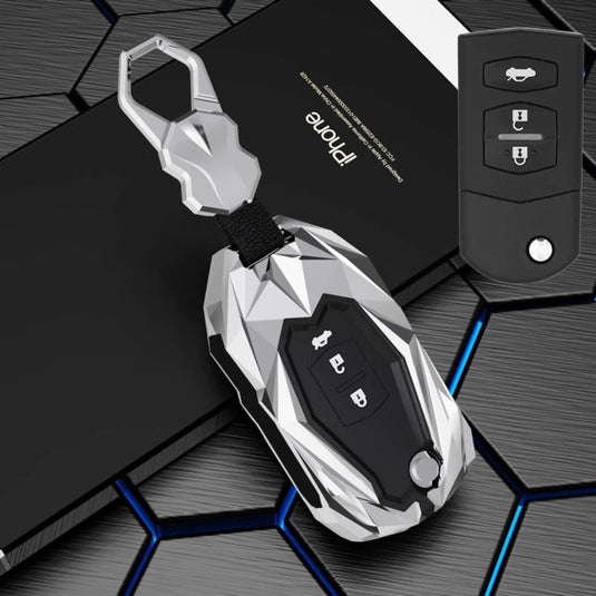 Mazda Zinc Alloy Car Key Fob Cover Case Remote For Mazda 2, 3, 5, 6, CX-3, CX-5, CX-7, CX-9