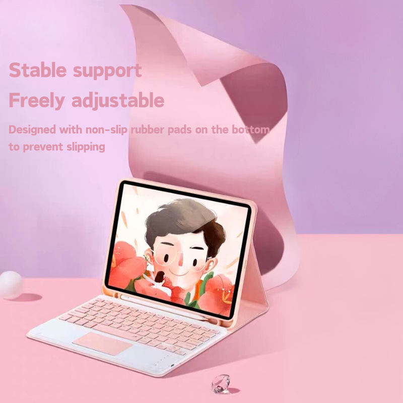 Chargez l&#39;image dans la visionneuse de la galerie, Apple iPad 5/6 9.7&#39;&#39; 5/6th Gen (2017/2018) Smart Wireless Keyboard Flip Case With Backlit - i-Station Mobile Phone &amp; Electronic Device Repair and Accessories
