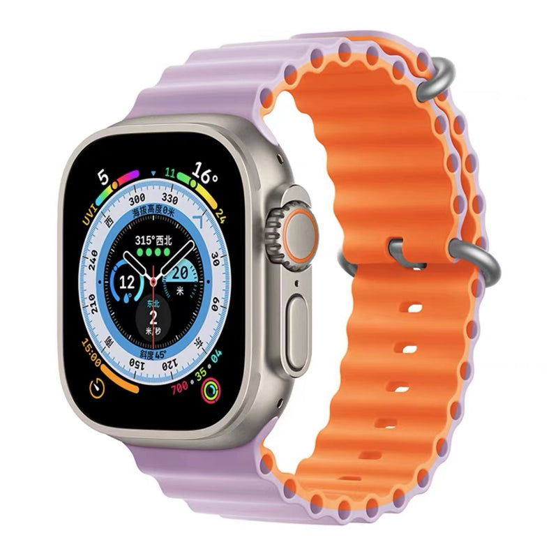 Cargue la imagen en el visor de la galería, Apple Watch 1/2/3/4/5/SE/6/7/8 Sport Silicone Adjustable Soft Breathable Replacement Wristbands Strap - Polar Tech Australia
