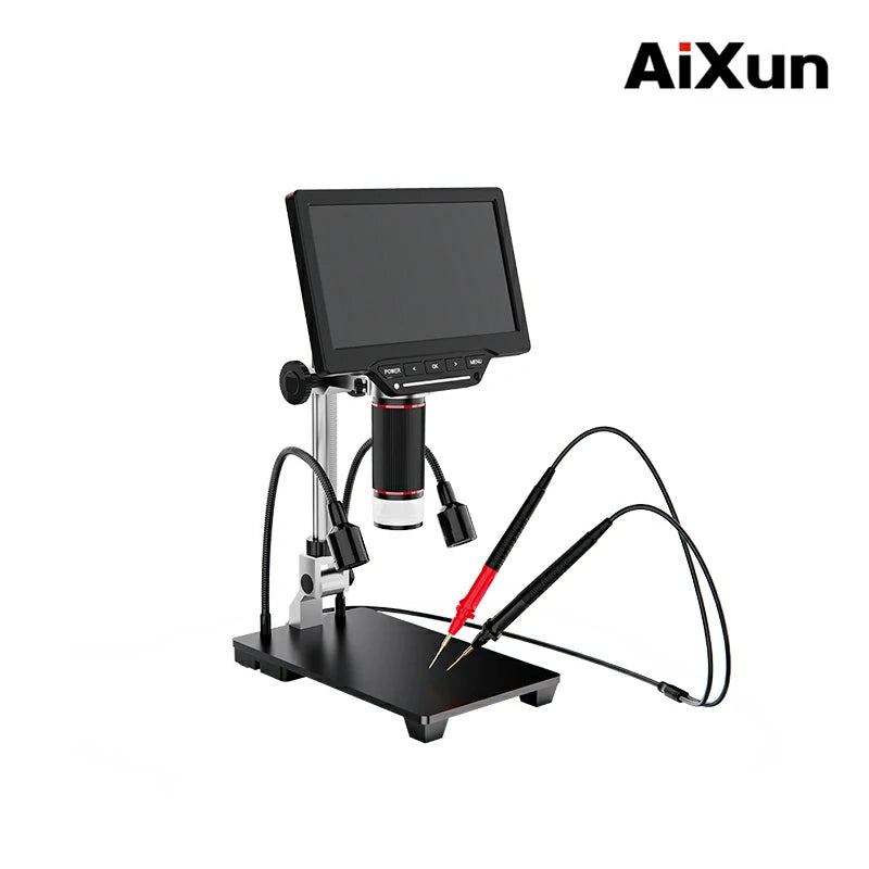 Load image into Gallery viewer, [AiXun DM21] 7-Inch Electronic Digital Microscope with Multimeter Design for Soldering – 2-in-1 Precision Tool - Polar Tech Australia
