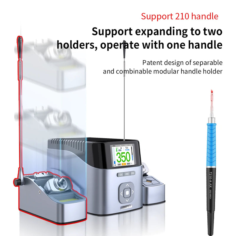 Load image into Gallery viewer, AiXun T410 Single-Channel Smart Soldering Station – Precision PCB Repair - Polar Tech Australia
