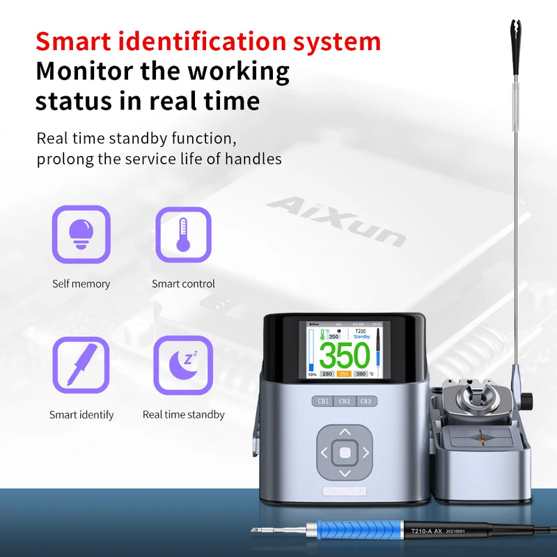 Load image into Gallery viewer, AiXun T410 Single-Channel Smart Soldering Station – Precision PCB Repair - Polar Tech Australia
