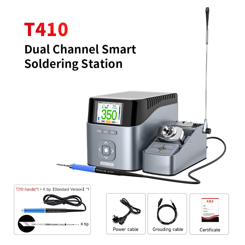 Load image into Gallery viewer, AiXun T410 Single-Channel Smart Soldering Station – Precision PCB Repair - Polar Tech Australia
