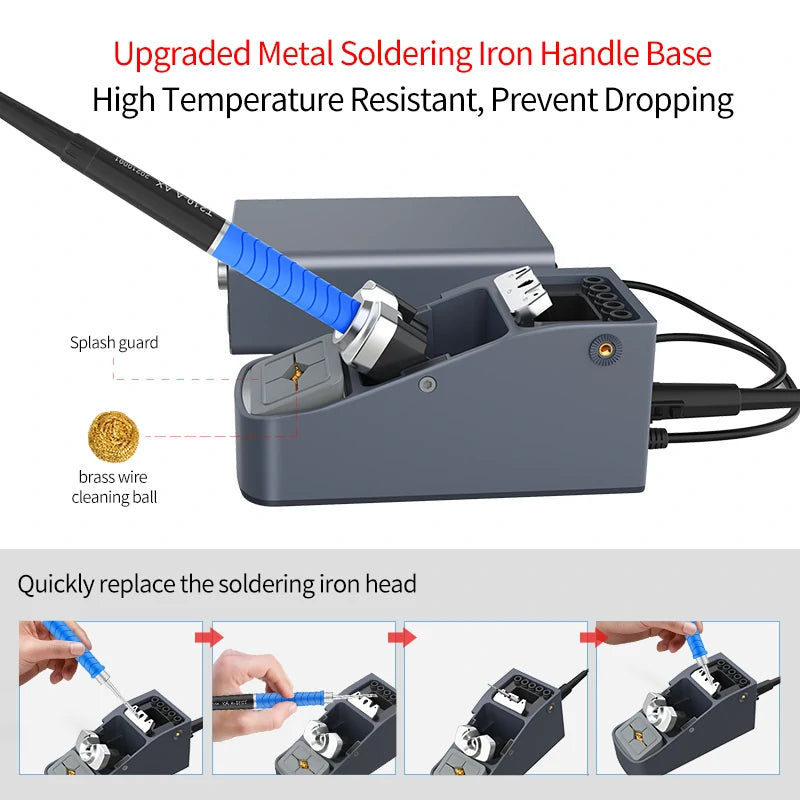 Load image into Gallery viewer, AiXun T3B 96W Micro Soldering Station for DIY Hobbyists – Precision, Efficiency, and Smart Technology - Polar Tech Australia
