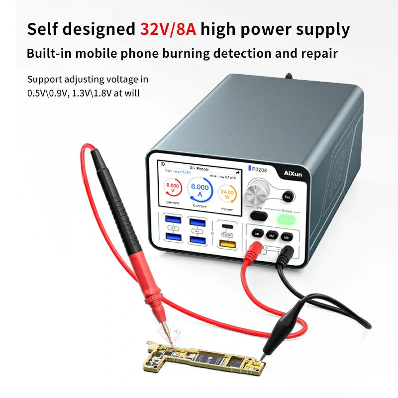 Load image into Gallery viewer, [AiXun P3208] 320W Smart Regulated Power Supply (32V/8A) – One-Key Boot Power Box - Polar Tech Australia
