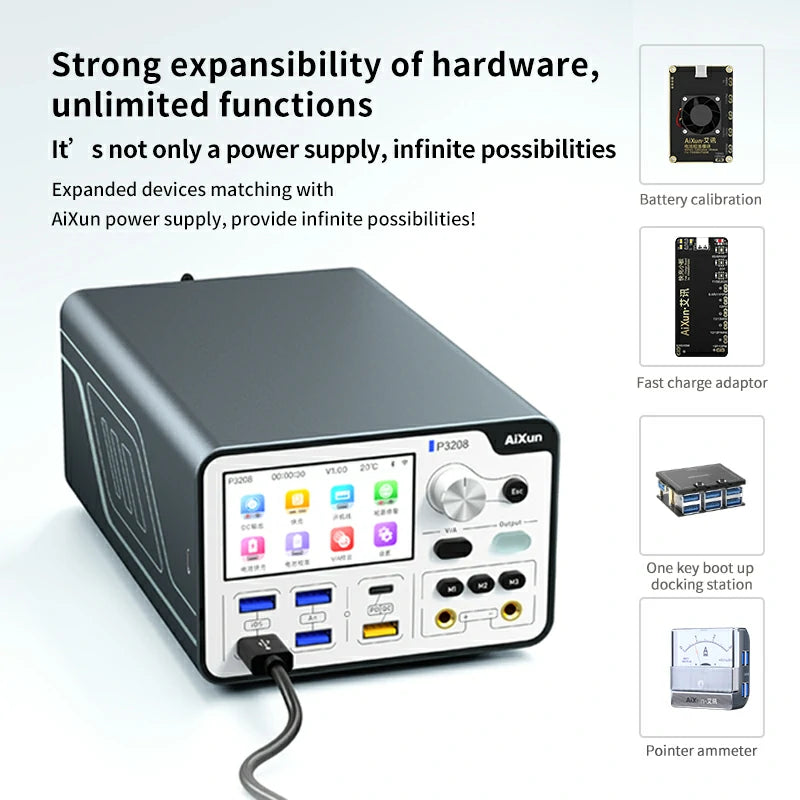Load image into Gallery viewer, [AiXun P3208] 320W Smart Regulated Power Supply (32V/8A) – One-Key Boot Power Box - Polar Tech Australia
