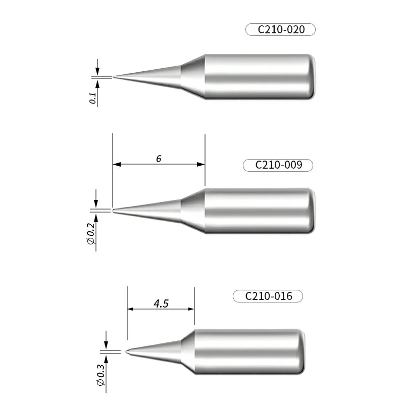 Load image into Gallery viewer, AiXun C210 Customized Soldering Iron Tips – High-Performance Replacement for Precision Soldering - Polar Tech Australia
