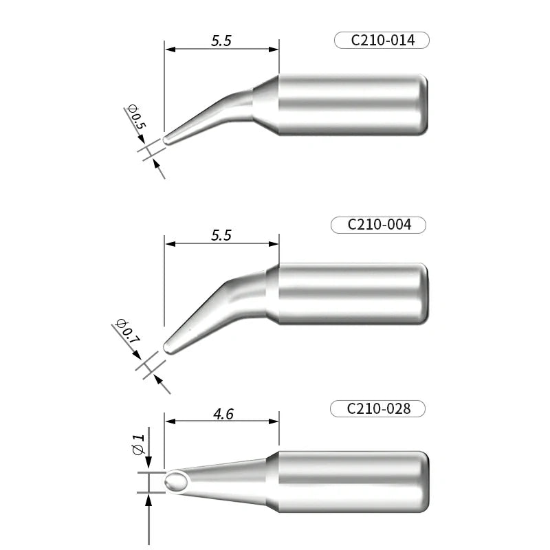Load image into Gallery viewer, AiXun C210 Customized Soldering Iron Tips – High-Performance Replacement for Precision Soldering - Polar Tech Australia
