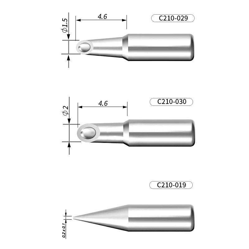 Load image into Gallery viewer, AiXun C210 Customized Soldering Iron Tips – High-Performance Replacement for Precision Soldering - Polar Tech Australia
