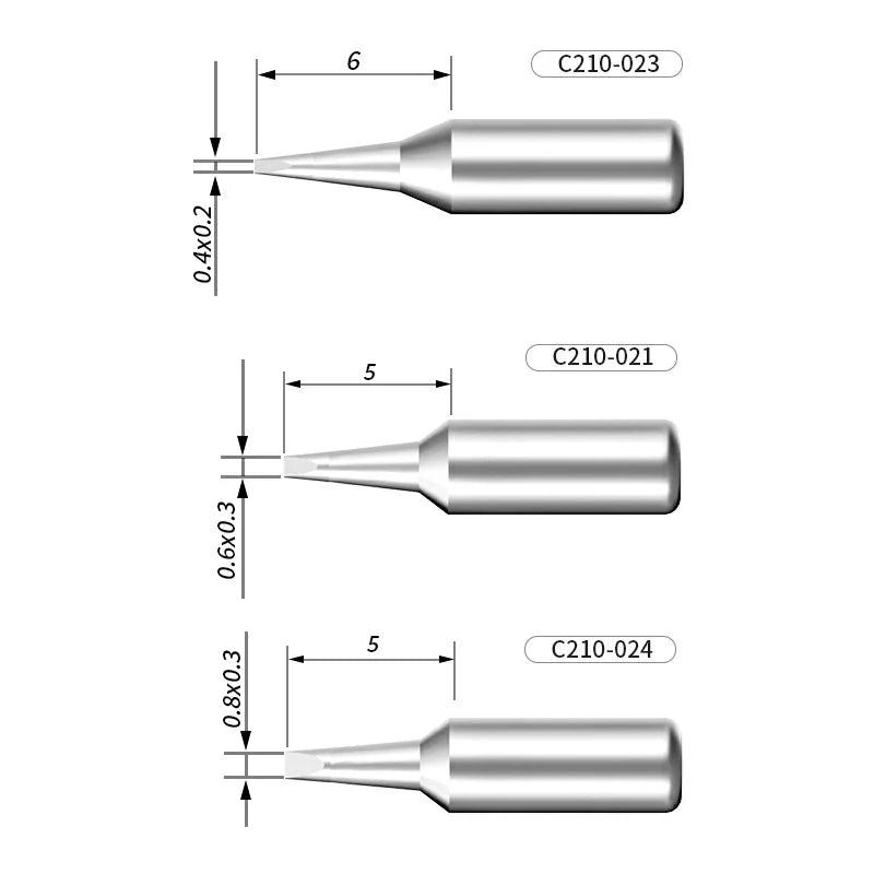 Load image into Gallery viewer, AiXun C210 Customized Soldering Iron Tips – High-Performance Replacement for Precision Soldering - Polar Tech Australia
