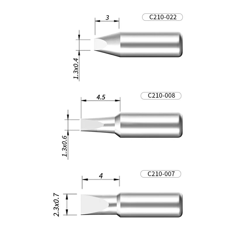 Load image into Gallery viewer, AiXun C210 Customized Soldering Iron Tips – High-Performance Replacement for Precision Soldering - Polar Tech Australia
