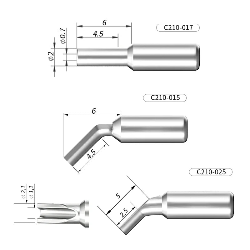 Load image into Gallery viewer, AiXun C210 Customized Soldering Iron Tips – High-Performance Replacement for Precision Soldering - Polar Tech Australia

