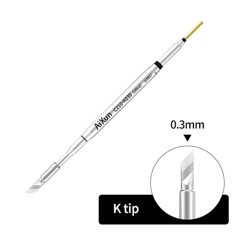 Load image into Gallery viewer, AiXun C210 Replacement Soldering Iron Tips – High-Precision Micro Soldering for SMD Rework - Polar Tech Australia

