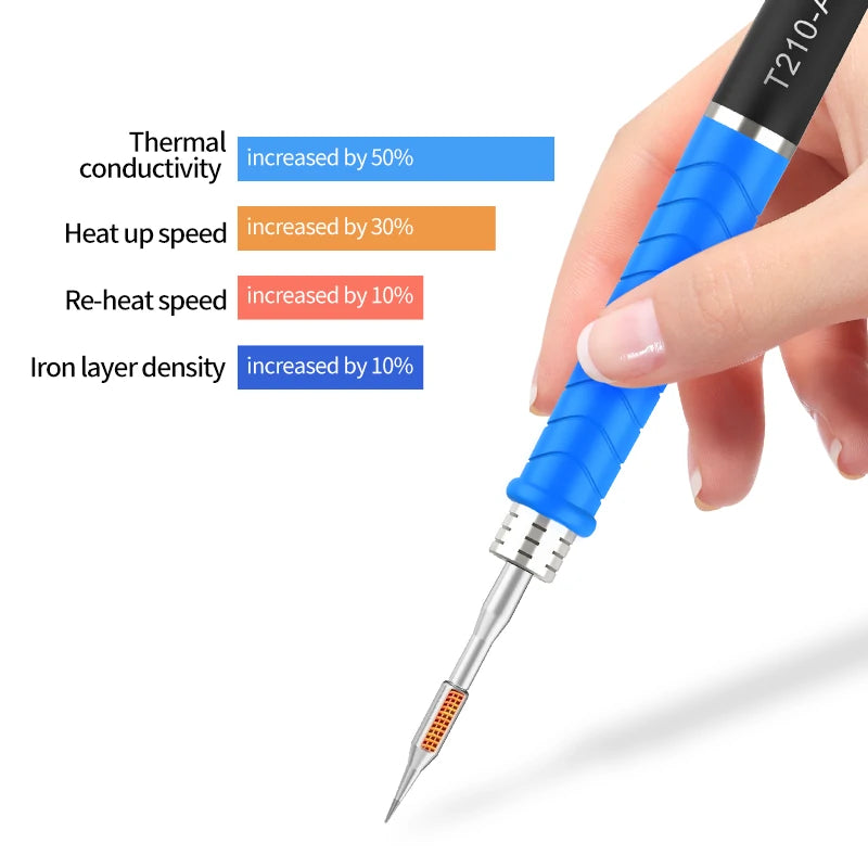 Load image into Gallery viewer, AiXun C210 Replacement Soldering Iron Tips – High-Precision Micro Soldering for SMD Rework - Polar Tech Australia
