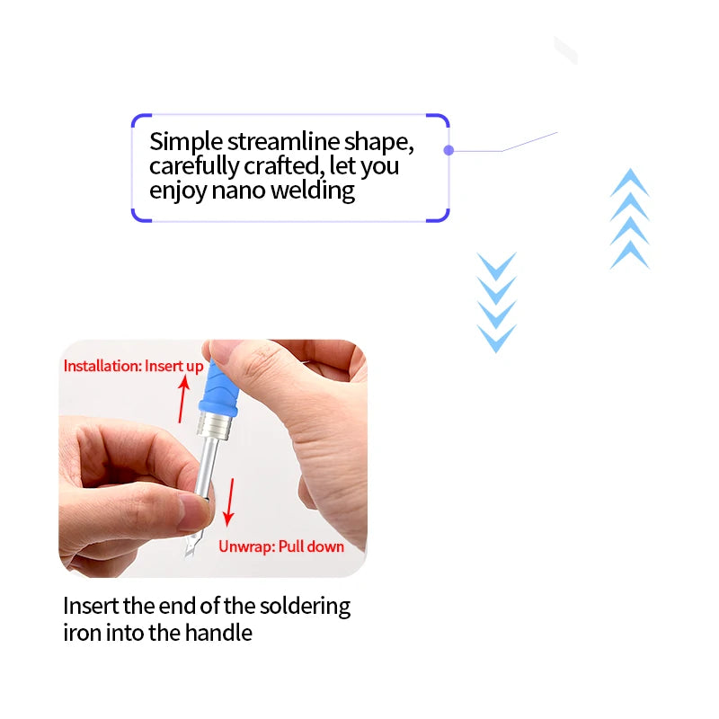 Load image into Gallery viewer, AiXun C245 High-Level Nano Lead-Free Soldering Iron Tips – JBC-Compatible Replacement for T245 Handles - Polar Tech Australia
