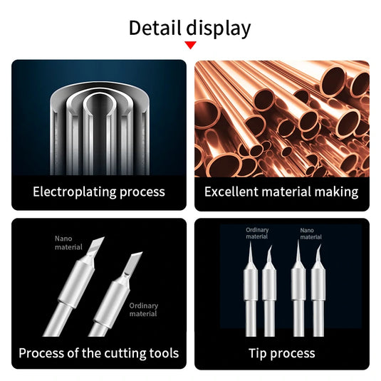 AiXun C245 High-Level Nano Lead-Free Soldering Iron Tips – JBC-Compatible Replacement for T245 Handles - Polar Tech Australia