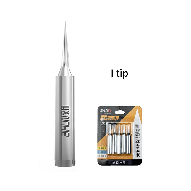Load image into Gallery viewer, AiXun 936 Universal Lead-Free Silver Soldering Iron Tips – 5PCS Set - Polar Tech Australia
