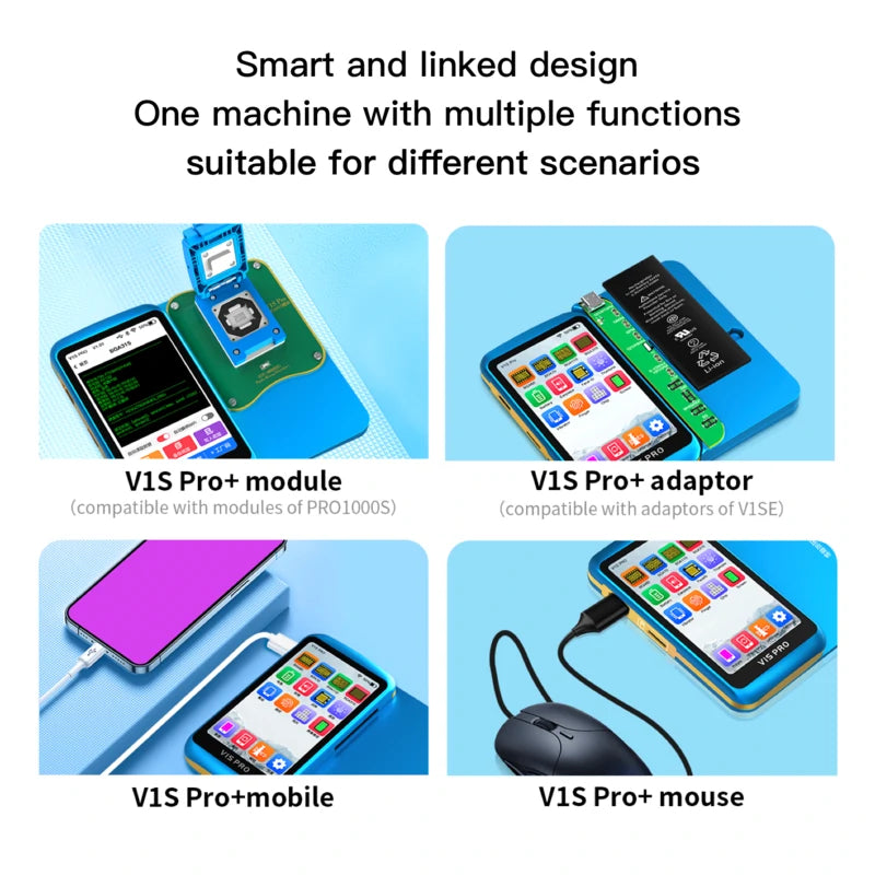 Cargue la imagen en el visor de la galería, [V1S Pro] JCID Programmer Nand Read and Write Purple Screen Repair for iPhone 6-14PM- JCID - Polar Tech Australia
