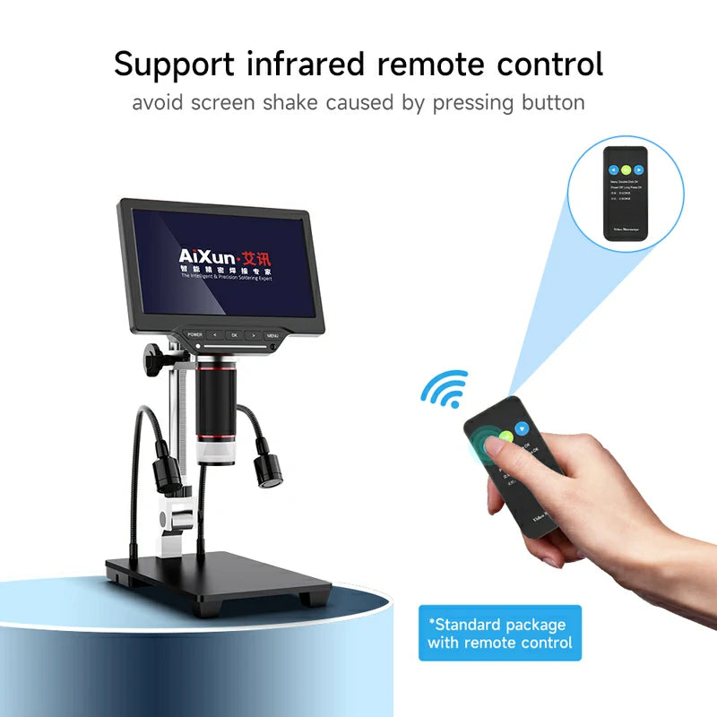 Load image into Gallery viewer, [AiXun DM21] 7-Inch Electronic Digital Microscope with Multimeter Design for Soldering – 2-in-1 Precision Tool - Polar Tech Australia
