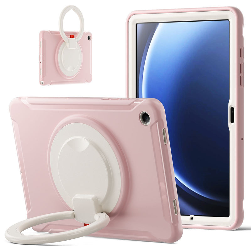 Cargue la imagen en el visor de la galería, Samsung Galaxy Tab A9 Plus 11&quot; 2023 (SM-X210 / X215 / X216) Heavy Duty Ring Holder Stand Silicone Kid Case - Polar Tech Australia
