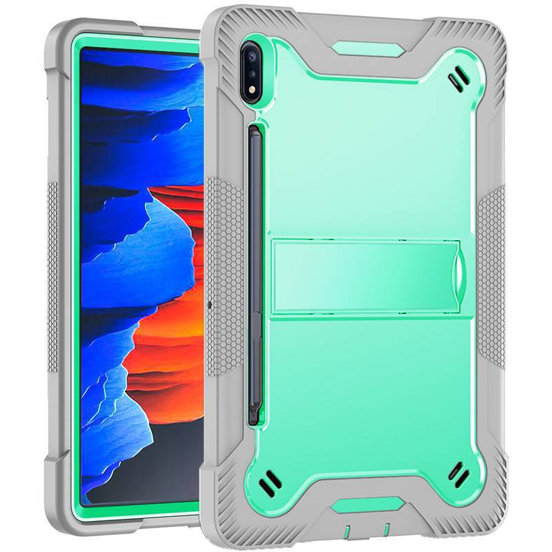 Cargue la imagen en el visor de la galería, Samsung Galaxy Tab S7 Plus/S8 Plus/S7 FE/S9 Plus/S9 FE Plus - Heavy Duty Defender Armor Drop Proof Stand Case - Polar Tech Australia
