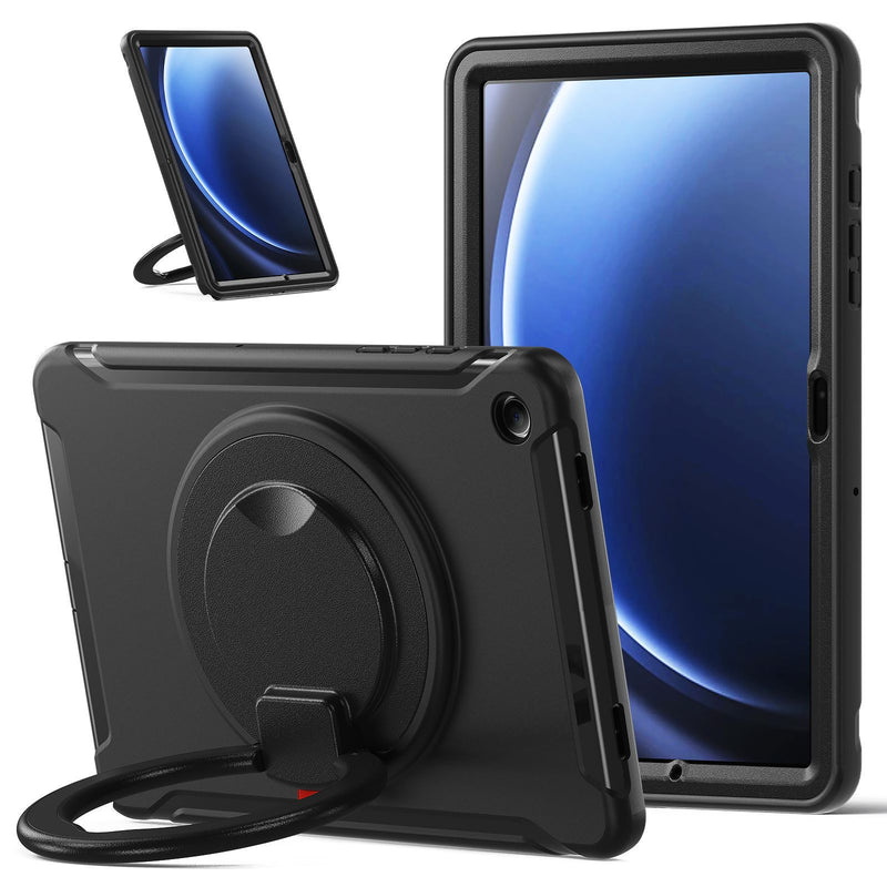 Cargue la imagen en el visor de la galería, Samsung Galaxy Tab A9 Plus 11&quot; 2023 (SM-X210 / X215 / X216) Heavy Duty Ring Holder Stand Silicone Kid Case - Polar Tech Australia
