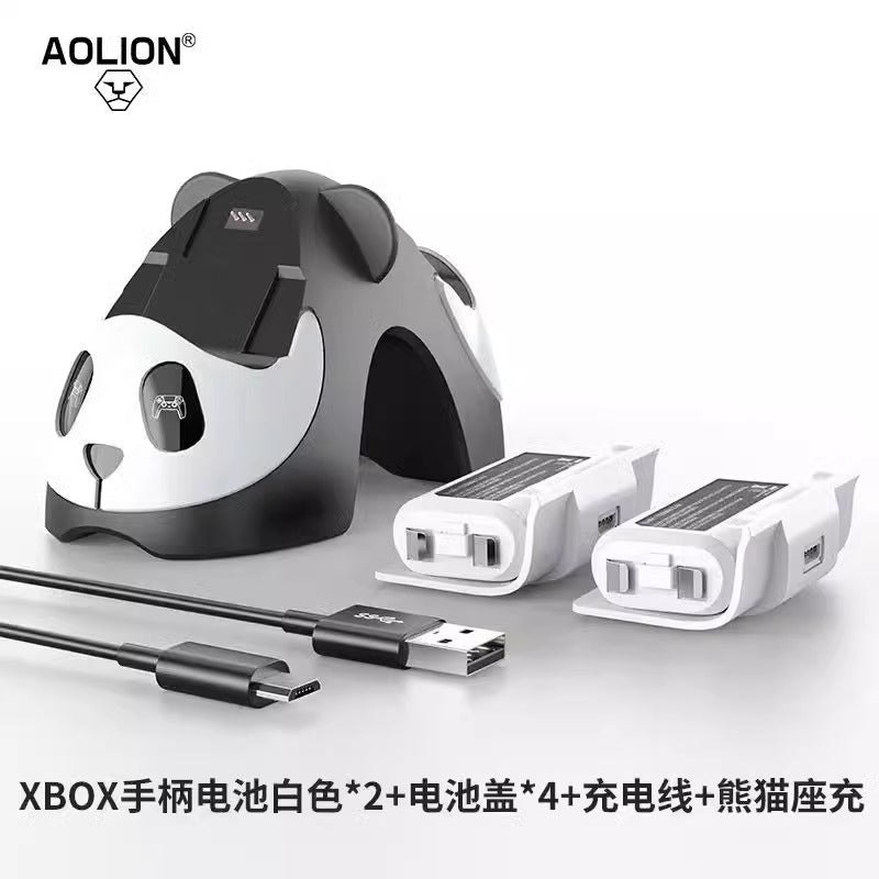 Load image into Gallery viewer, Xbox Controller Charging Station Panda Design Charger Dock with 2 x 1100mAh Battery - Polar Tech Australia
