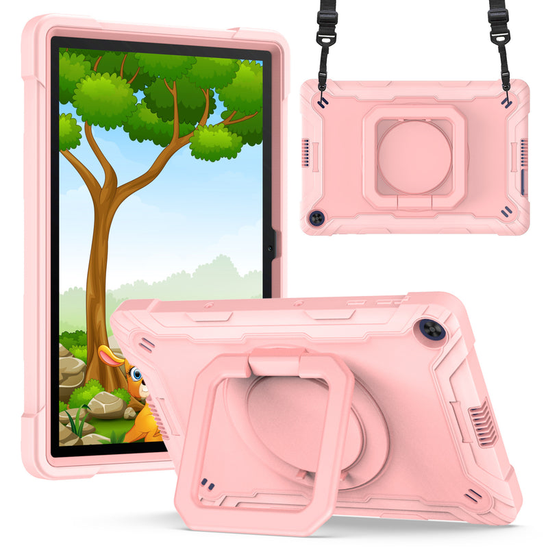 Cargue la imagen en el visor de la galería, Lenovo Tablet 10.6&quot; Inch Tab M10 Plus 3rd Gen (TB-125 &amp; 128) 360 Rotation Heavy Duty Kid Friendly Ring Handle Case - Polar Tech Australia
