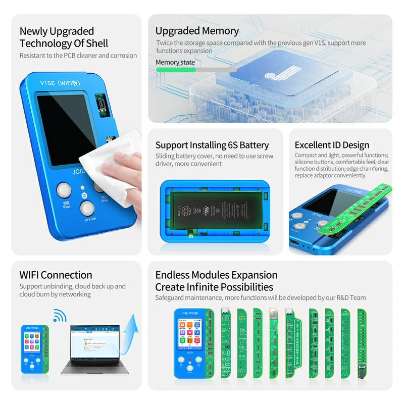 Cargue la imagen en el visor de la galería, [V1SE] JCID Programmer For True Tone Battery Face ID Camera Repair - Polar Tech Australia
