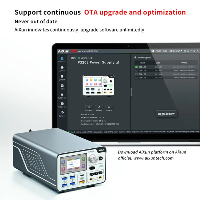 Load image into Gallery viewer, [AiXun P3208] 320W Smart Regulated Power Supply (32V/8A) – One-Key Boot Power Box - Polar Tech Australia
