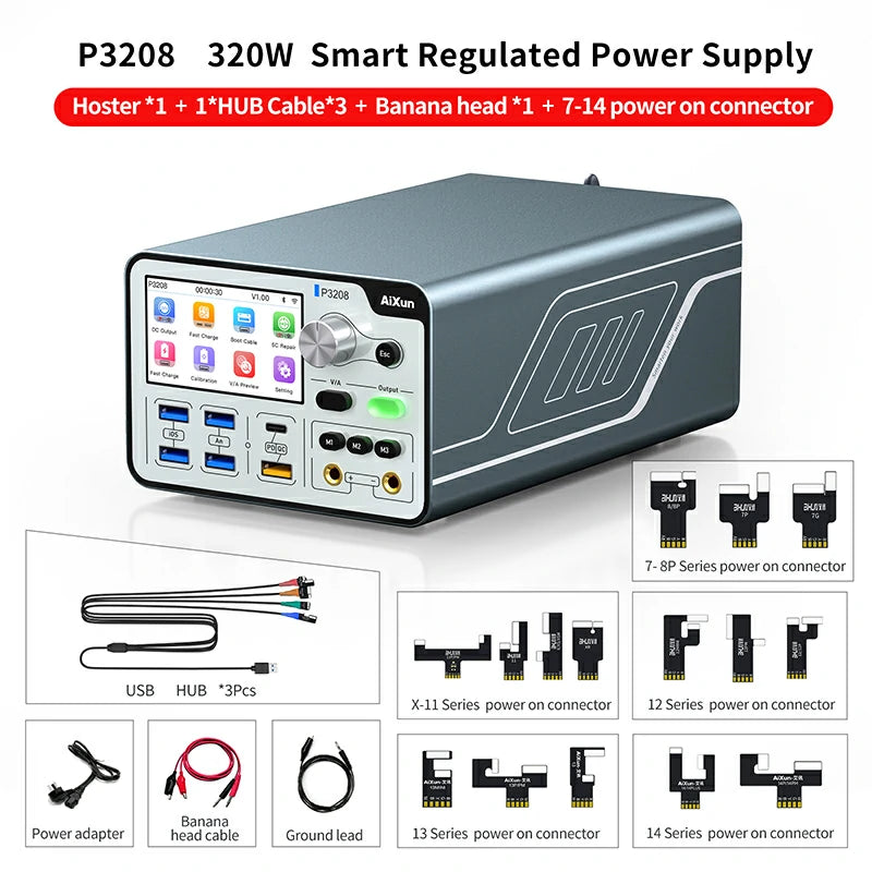 Load image into Gallery viewer, [AiXun P3208] 320W Smart Regulated Power Supply (32V/8A) – One-Key Boot Power Box - Polar Tech Australia
