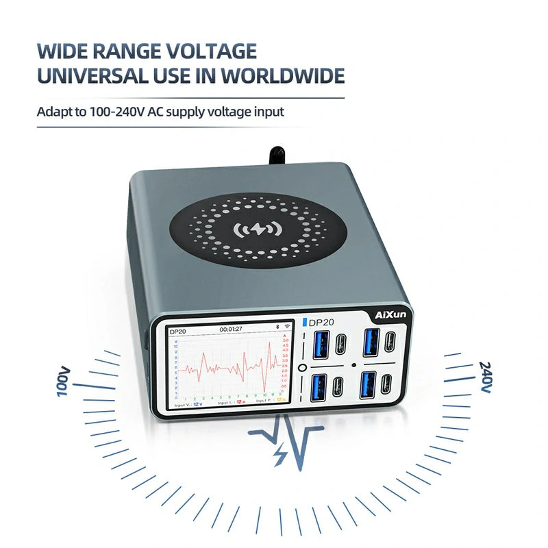 Chargez l&#39;image dans la visionneuse de la galerie, AiXun DP20 Desktop Smart Fast Charger – 200W Multi-Protocol Charging Solution - Polar Tech Australia
