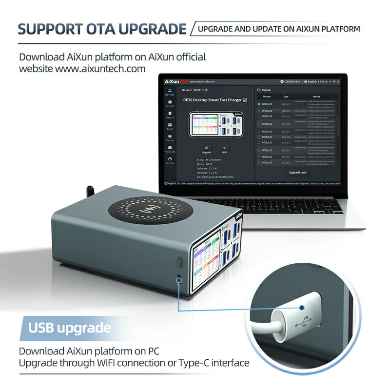 Chargez l&#39;image dans la visionneuse de la galerie, AiXun DP20 Desktop Smart Fast Charger – 200W Multi-Protocol Charging Solution - Polar Tech Australia
