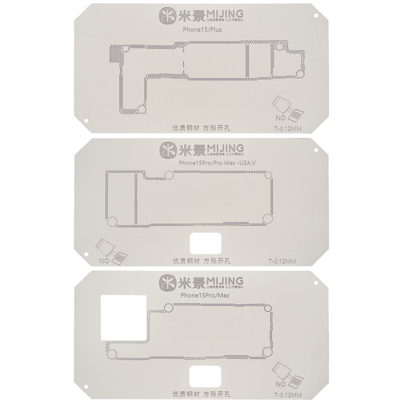 Cargue la imagen en el visor de la galería, [MiJing] iPhone 15 Series 4 in 1 Fixture Middle Layer Motherboard Reballing Soldering Platform With Stencil - Polar Tech Australia
