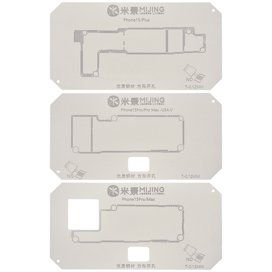 [MiJing] iPhone 15 Series 4 in 1 Fixture Middle Layer Motherboard Reballing Soldering Platform With Stencil - Polar Tech Australia